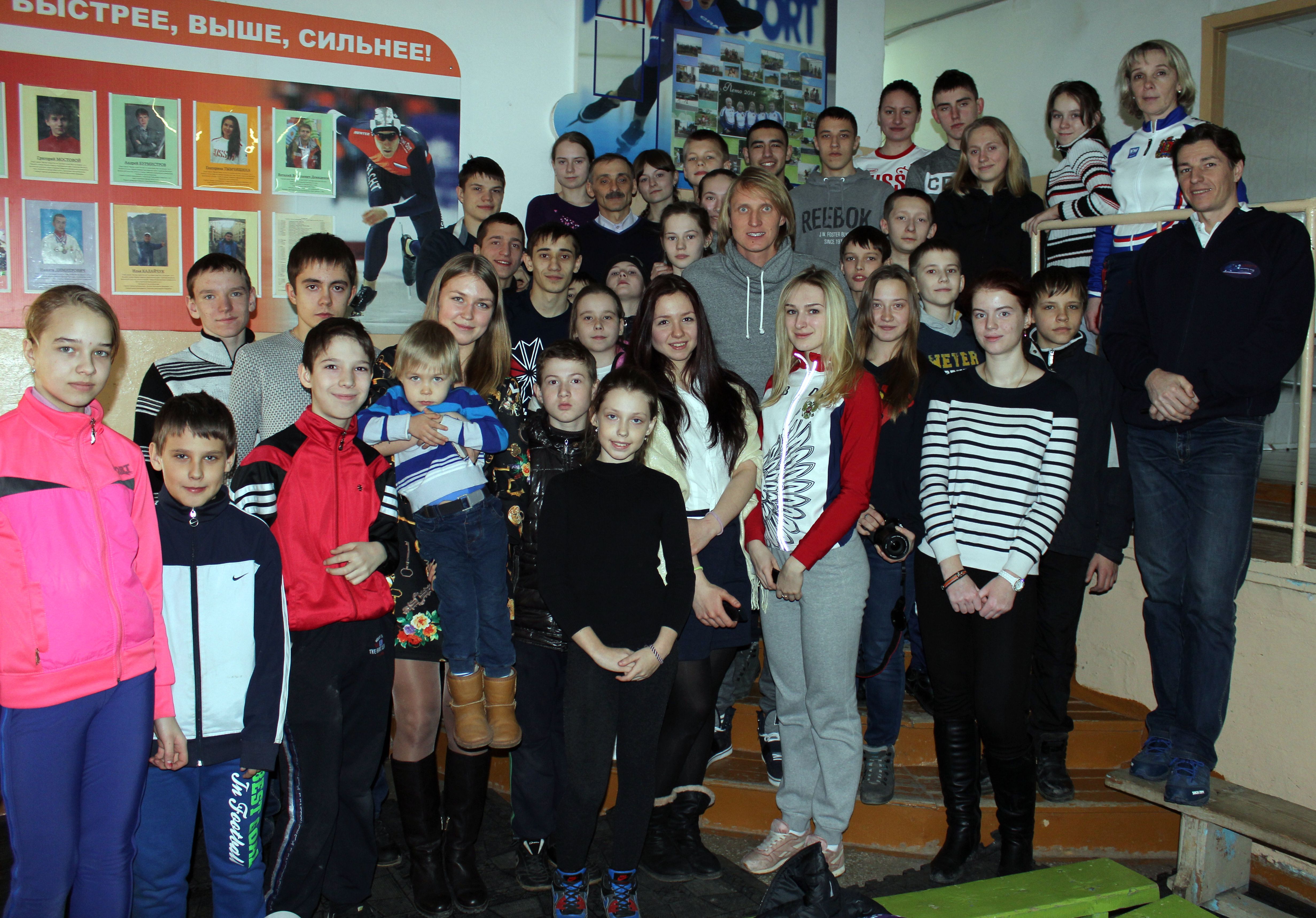 13.02.15г. ИВАН СКОБРЕВ И АЛЕКСЕЙ ПРОШИН ПРОВЕЛИ МАСТЕР-КЛАСС  ДЛЯ ВОСПИТАННИКОВ  